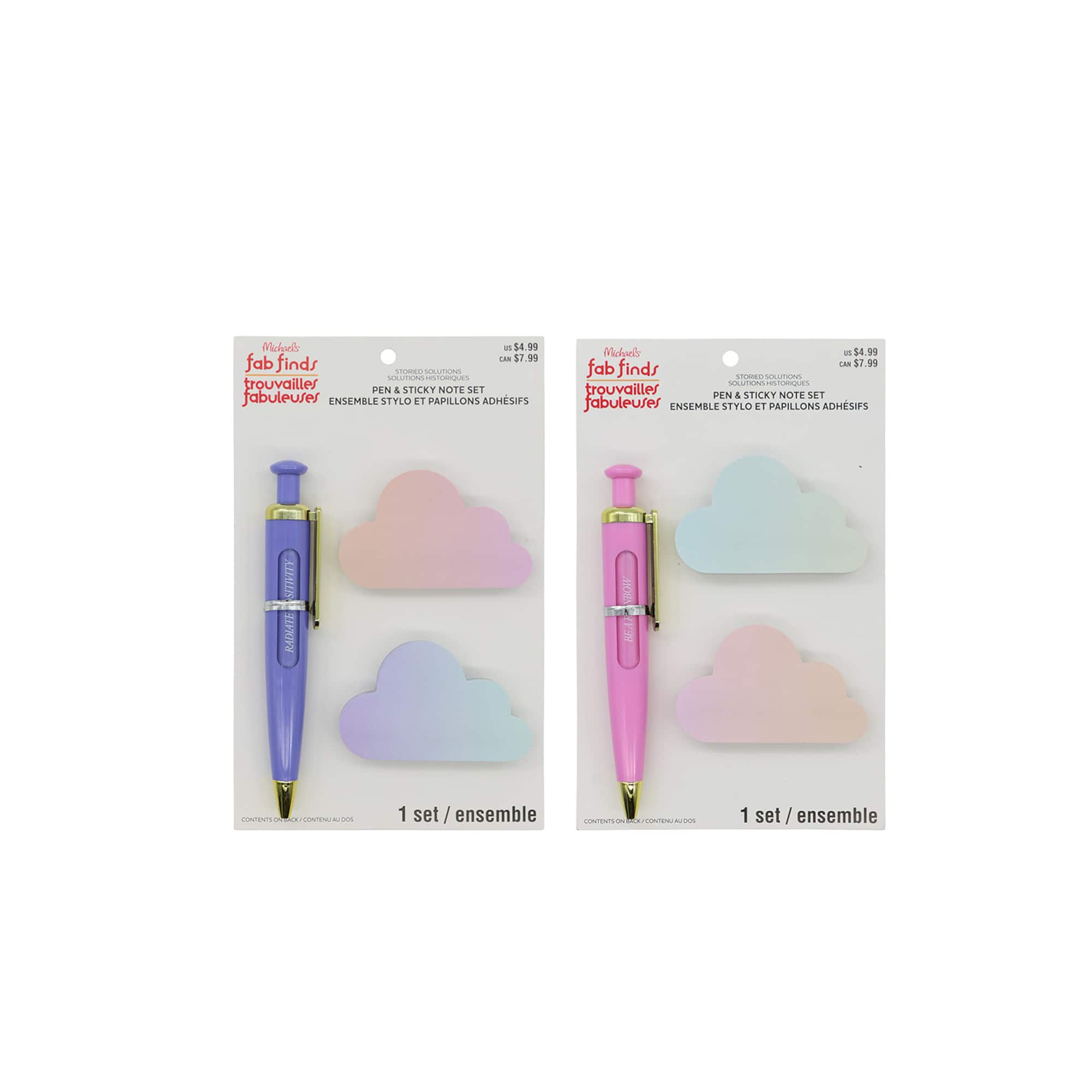 Assorted Pen & Sticky Note Set by Fab Find, 1pc.